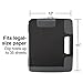 Staples Plastic Storage Clipboard, Letter Size, Black, 2/Pack (ST28541-CCVS)