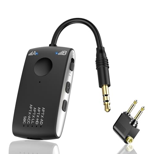 Bluetooth 5.4 Dual-Link Transmitter Receiver for AirPods