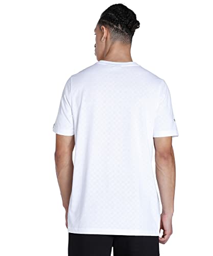 Puma Men's Printed Regular Fit T-Shirt (53998002_White