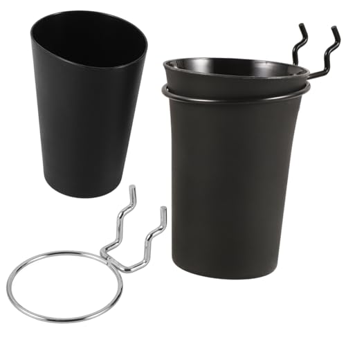 KALLORY Pegboard and Hooks 2 Pack Office Pegboard Accessory Pen Cup for Storage Hardware Organizer Cup Wall Mount Drill Organizer