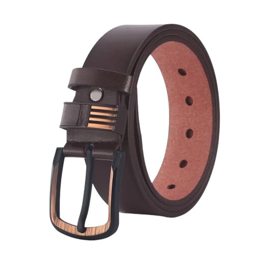 Lu's Chic Men's Faux Leather Belt Fashion Groove Belt Dress Summer Fall Business Casual Spring Adjustable Belts