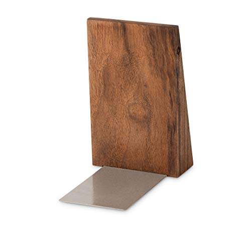 TILISMA - Serre-Livres en Bois Faits à la Main - Serre-Livres décoratifs pour étagères - Porte-Livres Robustes pour Les Livres Lourds - Noyer - Image 5