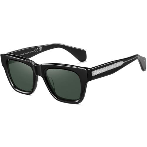 DUCO Retro Square Sunglasses for Men Women Trend Polarized Mens Womens Shades UV protection Sun Glsses DC2348