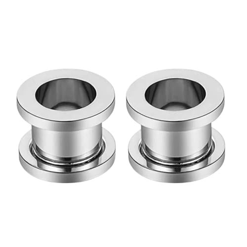 New 2026 Unisex 1-4 Pairs 316L Surgical Stainless Steel Ear Gauges Plugs Tunnels Taper Stretching Kit Expander Piercing Jewelry Silver 2 10Mm Fashion Trendy Accessories Creative For Women And Men