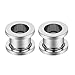 New 2026 Unisex 1-4 Pairs 316L Surgical Stainless Steel Ear Gauges Plugs Tunnels Taper Stretching Kit Expander Piercing Jewelry Silver 2 10Mm Fashion Trendy Accessories Creative For Women And Men