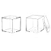 Dayaanee Acrylic Box with Lid Acrylic Plastic Square Containers, Plastic Square Cube with Lid Storage Box 5.9x5.9x5.9 Inches for Candy Pill and Tiny Jewelry