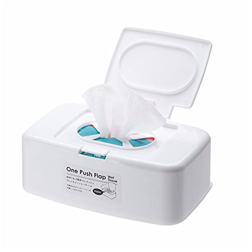 JAGTRADE Wet Tissue Box Wet Wipes Dispenser Portable Tissue Box Cotton Swab Storage Box for Car Home Office Desktop Organizer