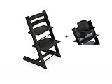 Chaise Tripp Trapp Chêne noir avec Baby Set