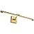 Joosenhouse LED Picture Light Fixtures Dimmable 24.4 Inches, Full Metal Artwork Display Lamp with Single Swing Arm, 14W (70W Eqv), Hardwired Connection, 3000K Warm White, Golden-Like Brass Finish