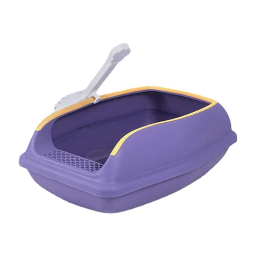 Caja De De Lados Altos,Caja De con Tamiz De Lado Alto Semicerrada | Inodoro para Gatitos con Pala Tamizadora De, para Gatitos Extraíble para Facilitar La Limpieza
