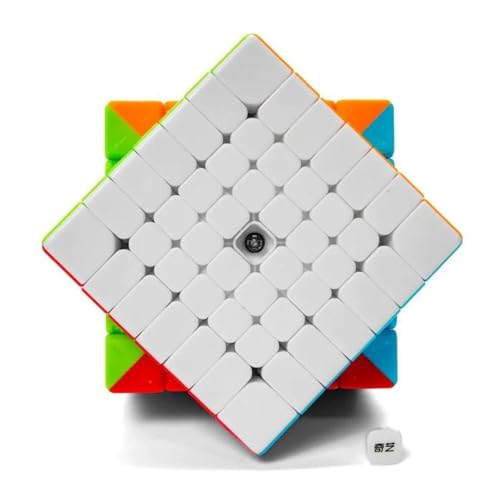 Image of QiYi Warrior 7x7 Speed Cube | Lightweight 134.5g and Compact 62.5mm Design | Stickerless Frosted Finish, Anti-Stick Grooves and High Stability 7x7x7 Puzzle