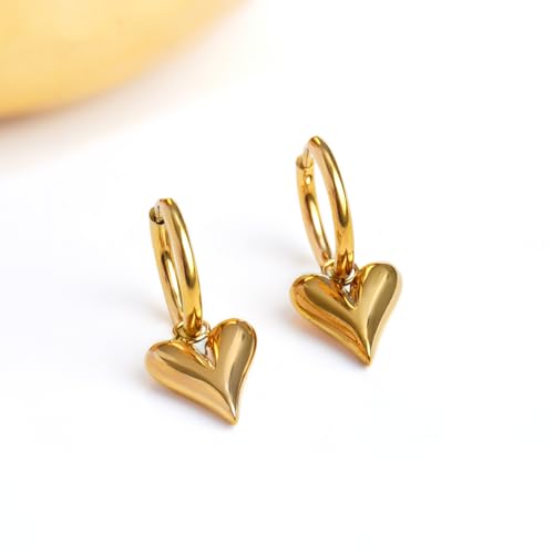 Image of Rubans Demi Fine Stainless Steel Hoop Earrings Daily Gift for Women & Girls