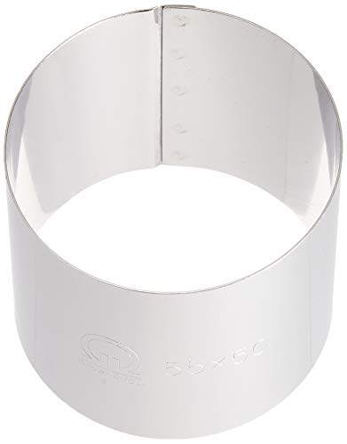 ???? Endo Shoji WSL08010 Circular Ring, For Commercial Use, Diameter 2.2 x Height 2.0 inches (55 x 50 mm), 18-0 Stainless Steel, Made in Japan