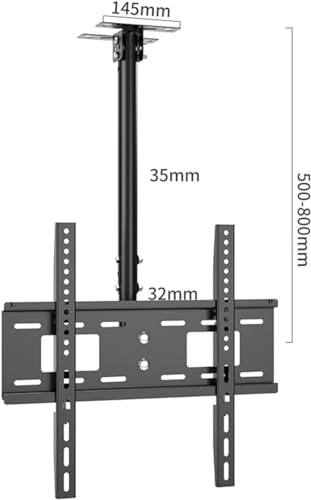 Support de plafond réglable pour TV évitant les reflets de lumière
