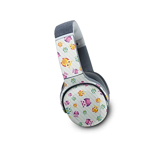 Image of MightySkins Carbon Fiber Skin Compatible with Skullcandy Crusher Evo Wireless - Owls | Protective, Durable Textured Carbon Fiber Finish | Easy to Apply | Made in The USA