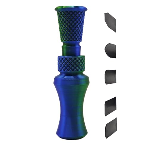 Reclamos De Patos para Niños,Reclamo De Caza Exterior Impreso En 3D - Silbato Portátil Realista con 5 Chips De Sonido Reemplazables, Herramienta De Entrenamiento para Adultos Y Niños