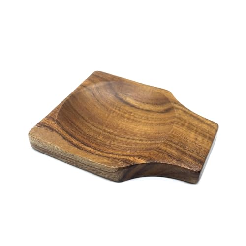 SwirlColor repose cuillère cuisine, lisse petit porte cuillere cuisine en bois porte-ustensiles cuisine pour poêle vaisselle de repos spatule cuillère pince