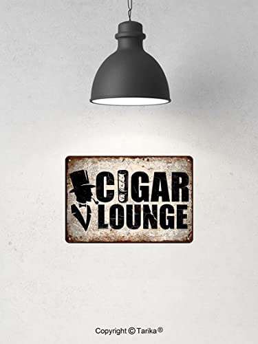 Tarika Cigar Lounge Metal 20X30 Cm Retro Look Decoration Poster Sign For Home Kitchen Bathroom Farm Garden Garage Inspirational Quotes Wall Decor #TOP5