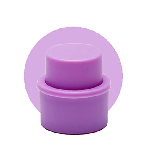 HELYZQ Fizz Keeper! Safe and Durable, Bottle Pump Caps,Bottle Stopper, Pump Bottle Dispenser Cap, Like A Wine Bottle Stopper,Drink Cap,Bottle Cap,Fizzy Sealer,Vacuum Soda Cap, Purple, 4.5 x 5 cm