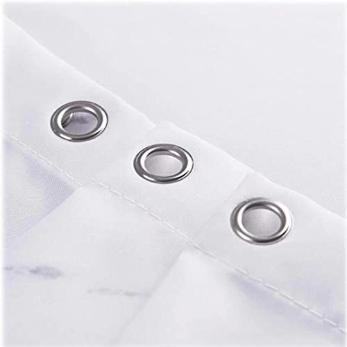 Rideau de douche en polyester haut de gamme motif feuilles avec crochets de fixation