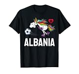 Albaner Fußball Einhorn T-Shirt