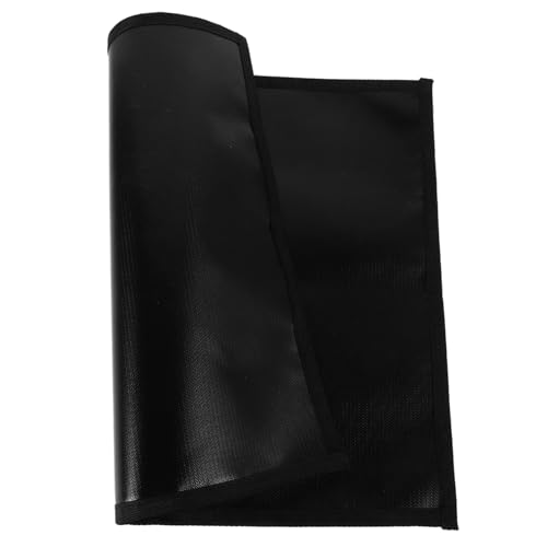 ibasenice BBQ Grill Mat Fire Retardant Insulated Pad Outdoor Table Mat Heatproof Waterproof Easy to Clean 1pc