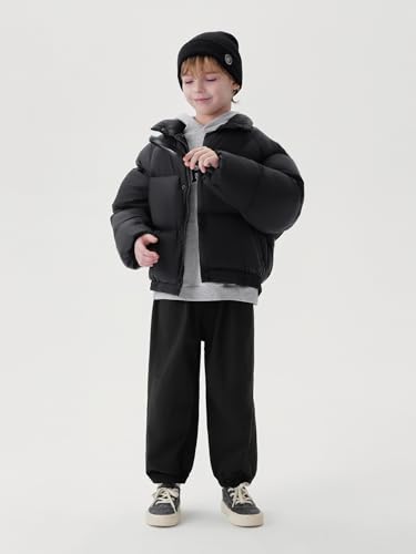 marc & janie Boys Girls Preppy Style Loose Down Jacket Standing Collar Zip Coat Warm Outerwear 2409133