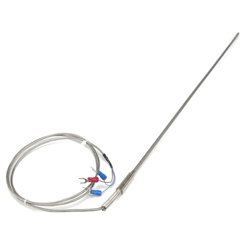 Sonda PT100 FTARP08 de 3mm con cable metálico trenzado para mediciones estables 4