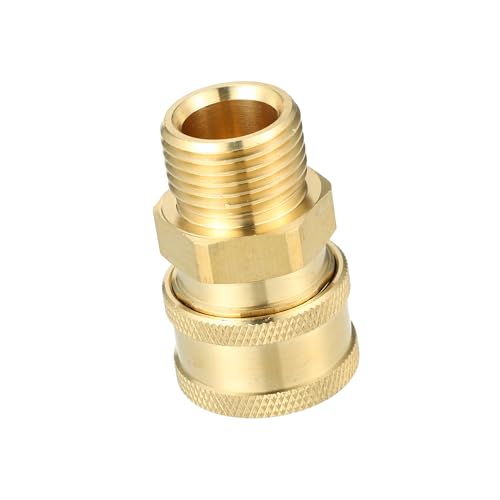 VekAuto Pressure Washer Coupler/Outer Female Washer Gun Adapter Universal for Car/Durable Brass 1/2" / 1 Pcs Copper Tone Auto Accessories
