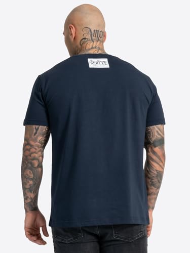 Ben Lee Rocky Marciano Men Regular Fit T-Shirt Retro Logo Homme, Bleu Foncé, L – vue 5