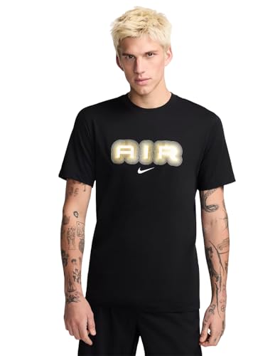 Nike Air Men's Graphic T-Shirt (US, Alpha, X-Large, Regular, Regular, Black)