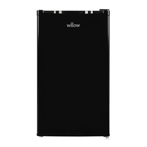 Willow W48EUFIB Freestanding Under Counter Larder Fridge with Chiller Box 90 Litre Capacity Adjustable Feet and Reversible Door Black