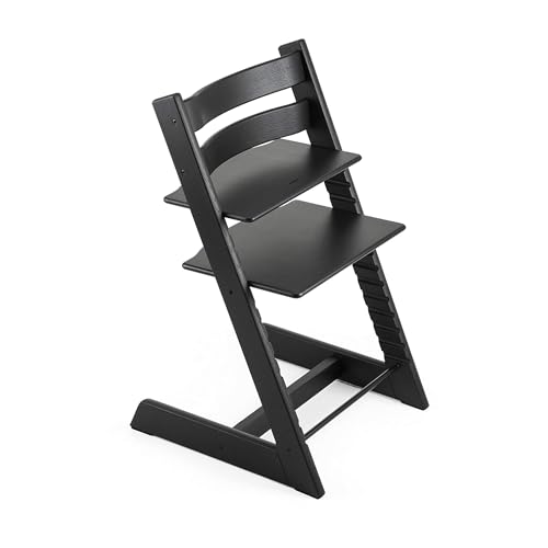 Image of Tripp Trapp by Stokke Adjustable Black Oak Wood Baby High Chair (Chair Only)