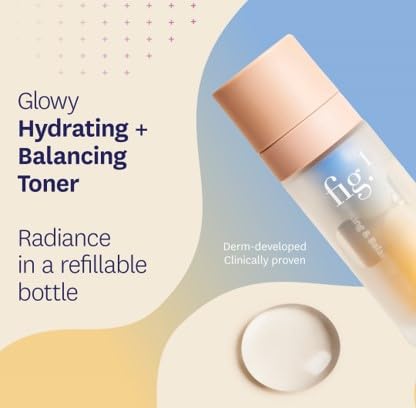 Fig.1 Hydrating & Balancing Toner for Face – Hydrating face Toner for Women, Glowing & Vegan Skincare with Hyaluronic Acid – for Sensitive, Dry, Oily Skin – Refillable & Clinically Proven 30ml - Image 6