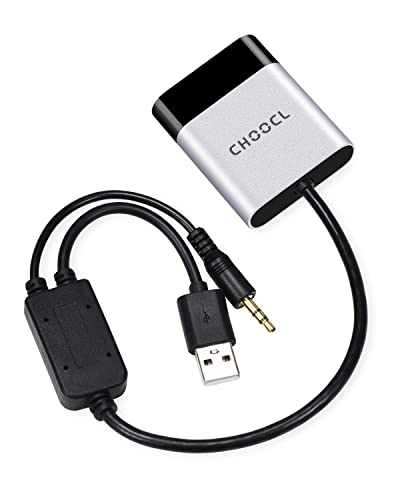CHOOCL Bluetooth 5.0 aptX-HD Adapter with Y Cable for BMW and Mini Cooper USB+AUX iPod iPhone Music Interface (3000B)