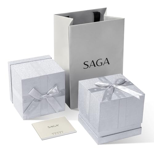 SAGA Sailboat Women's Luxury Quartz Watch with Swiss Movement, Roman Numeral Dial, Danube Crystal, Stainless Steel Triangular Case, 3ATM Water Resistant - Elegant Gift for Small Wrists