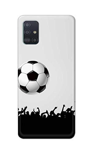 Image of Printed Hard Back Cover Case for Samsung Galaxy A51 | Samsung Galaxy A51 5G Back Cover (Football Icon) -702