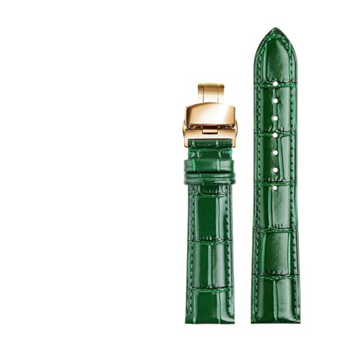 Bracelet de montre vert Run Ken en cuir véritable pour remplacer votre bracelet usé
