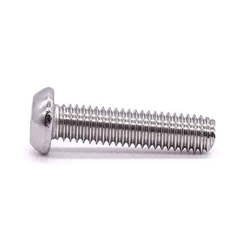 M6-1.0 x 25mm Button Head Security Torx Machine Screws 30 PCS, 304 Stainless Steel 18-8, Tamper Resistant, Full Thread, Bright Finish, Includes Torx Driver Bit by EASTLO - Image 8