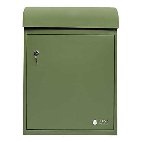 iLoveParcels Medium Parcel Drop Box. Waterproof Safe & Secure Delivery Box For When You're Not Home. Storage Mail Box, Post & Letterbox With Code Lock. Mounted To Wall, Door, Fence Or Floor. (Green) Cover