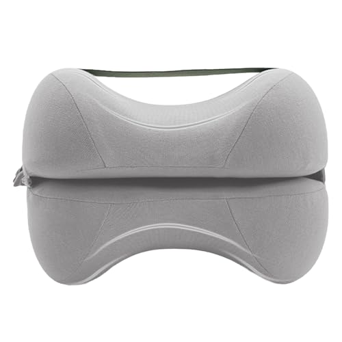 Almohada de espuma viscoelástica para piernas, apoyo ergonómico para la rodilla, cómodo cojín para nudillos, ortopédico para ciática, adecuado para dormir de lado, alineación de piernas y del