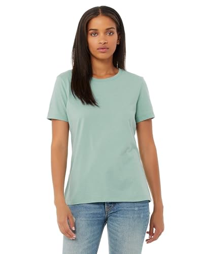 Image of BELLA + CANVAS Women’s Relaxed Jersey Tee S Dusty Blue