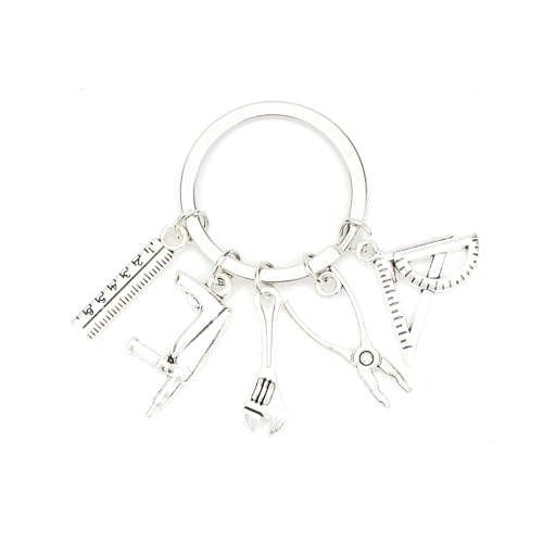 Schlüsselanhänger mit Schraubenschlüssel, Bohrer, Lineal, Zangenanhänger, Dankeschön-Geschenk für Freund, Freund Geschenke für Werkzeugkasten-Liebhaber, Geburtstagsgeschenke für Ihn Schlüsselanhänger mit Schraubenschlüssel, Bohrer, Lineal, Zangenanhänger, Dankeschön-Geschenk für Freund, Freund Geschenke für Werkzeugkasten-Liebhaber, Geburtstagsgeschenke für Ihn