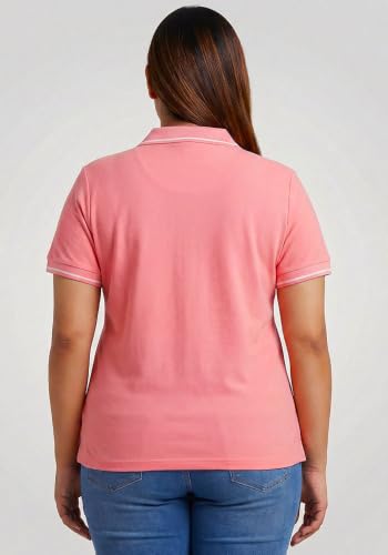 Image of Wear Your Opinion Women's Plus Size Tipped Collar Neck Polo Tshirt