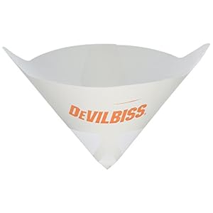 DeVilbiss 802351 190 Micron Fine Nylon Paint Strainer, (Box of 100)