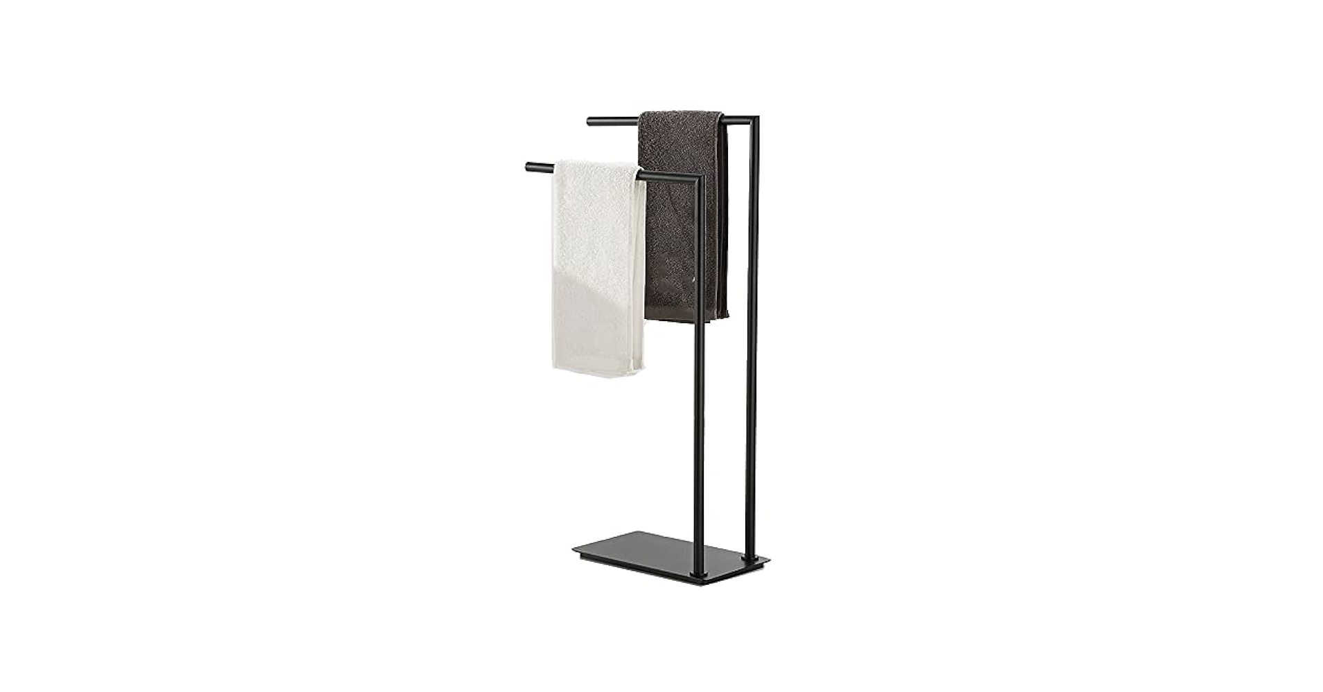 Amazon.co.jp: 自立型バスルームタオルラックホルダーフロア