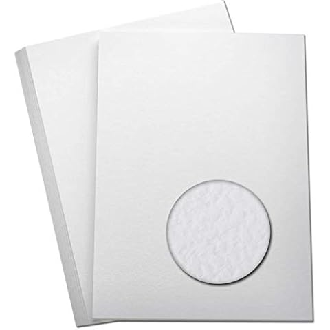 50 x A4 White Hammered Card by arkCRAFT Cover