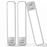Lightbiz Under Cabinet Lights Wireless 50 LED Closet Lights Motion Sensor Battery Operated USB-C Rec