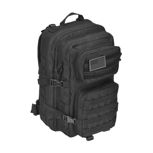 Merishopp Hiking Backpack Portable Multipurpose for Men for Trekking Hunting 42L Black