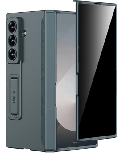 Coque Samsung Galaxy Z Fold 7 Miimall avec protection charnière et film anti-espion intégré - Vert